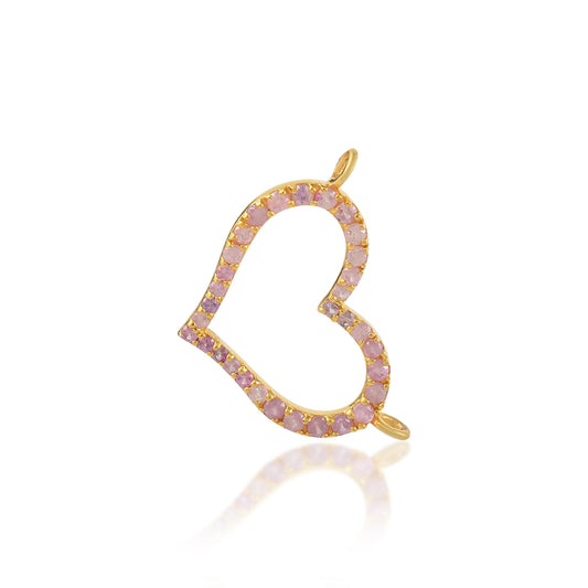 PAVE DIAMOND HEART Charm Pendant Light Weight minimal 1 Gram Pendant in 925 Silver 14k Gold Filled Handmade Minimal Pendant Gift ideas
