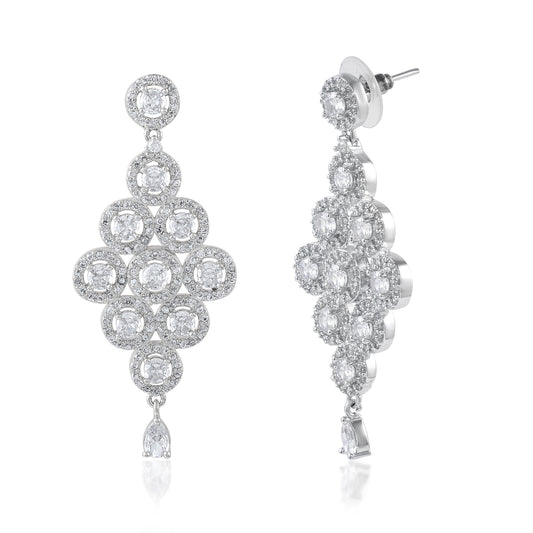 Handcrafted Luxury Cz Earring Jhumka In Brass With High Quality Stone Best For Wedding Engagement Bridemaid Earring