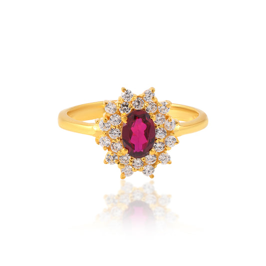 Solitaire Silver Ring Handmade Silver Ring Designer Ring With Moss Agate Stone CZ Stone Ring Gift for Girls And Woman