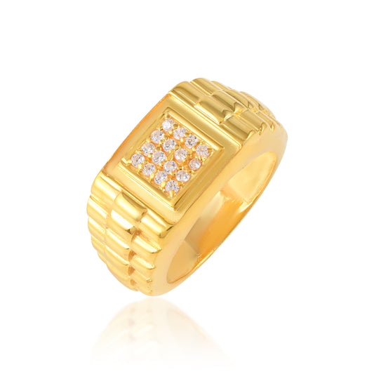 Handmade Men's Jewelry Fashion Ring 925 Sterling Silver Unique CZ Gift For Him Silver Mens Ring