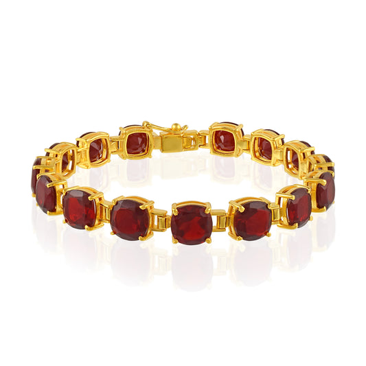 Elegant Silver Tennis Bracelet Adorned with AAA Grade Hydro Stones