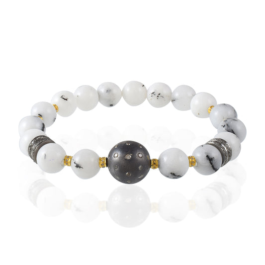 Vallaki trendy Natural White CORAL Energized Beaded Bracelet Emotional Energy Healing Crystals 8mm Balance Bracelet Love Grounding Forgiveness Calming Bracelet