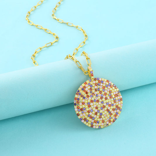 Luxurious 6.6 Gram 925 Sterling Silver Pendant with AAA Grade Certified Rhyno Stone Accents