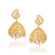 Buy Vallaki Bollywood Chandelier Gold Plated Cz Jhumka Earrings Indian Jewelry Statement Handmade Gifting With Pearl Moti Hanging
