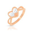 Heart Shaped Sterling Silver 14K Gold Rhyno Stone Ring
